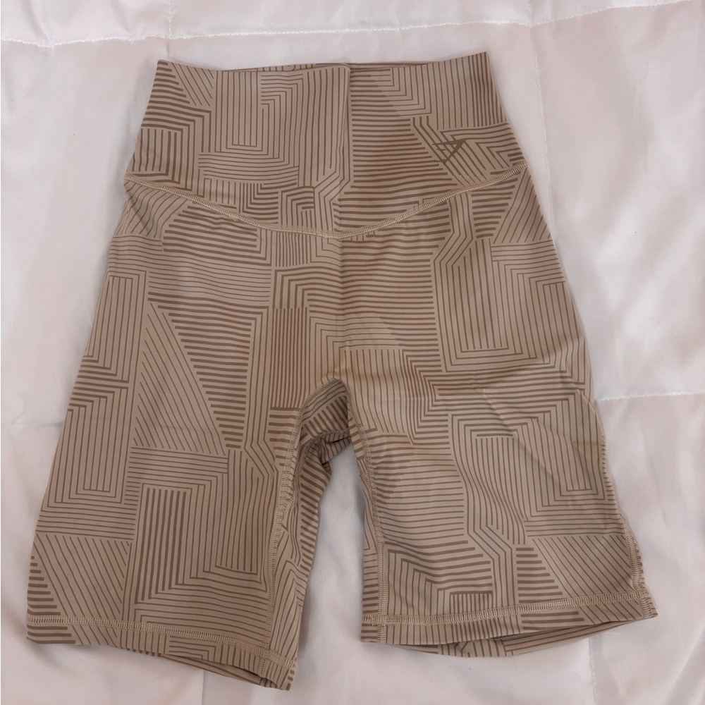 Gymshark Geometric Patterned High-Waist Shorts